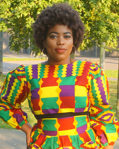 Multi-colored Ankara two-piece
