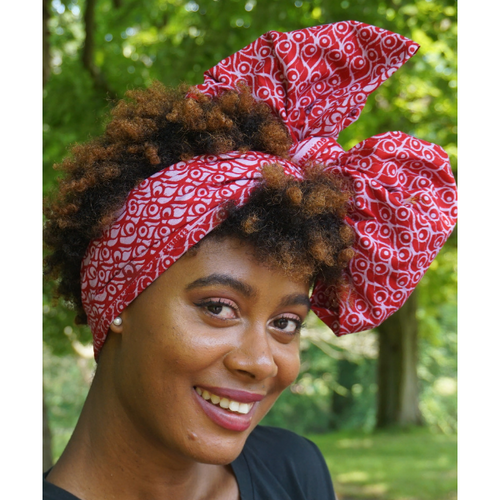 pink ankara headwrap