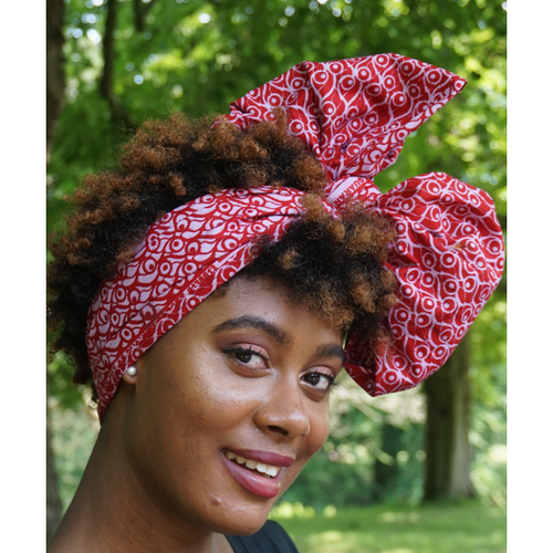 pink ankara headwrap