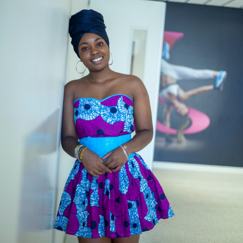 AFRICAN PRINT HALIMABA MINI SKIRT