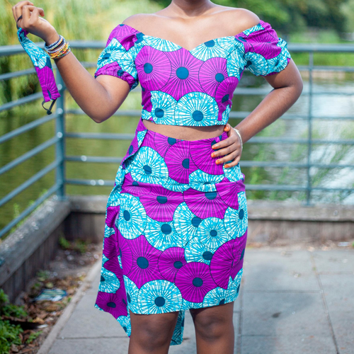 AFRICAN PRINT HALIMA SKIRT