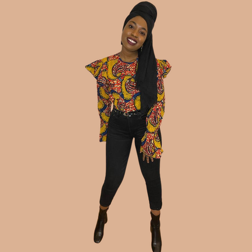 African print Djebou blouse