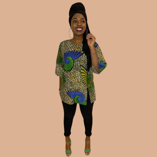 African print Djenaba t-shirt