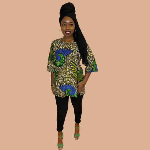 African print Djenaba t-shirt
