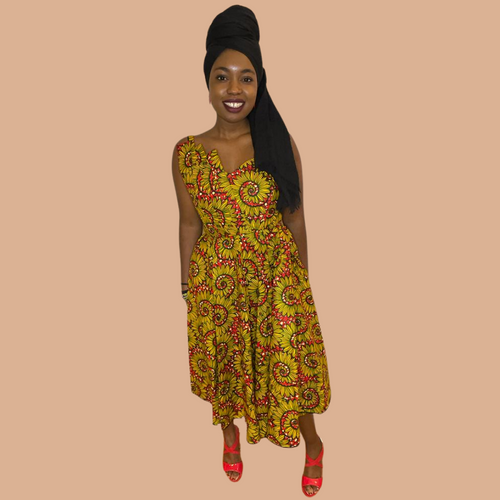 African print kade dress