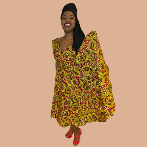 African print kade dress